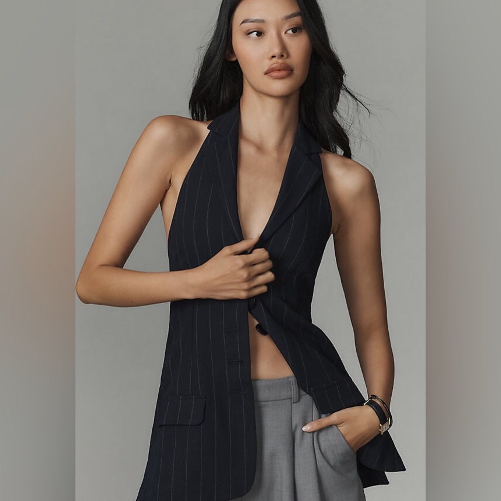 BNWT Anthropologie striped halter vest